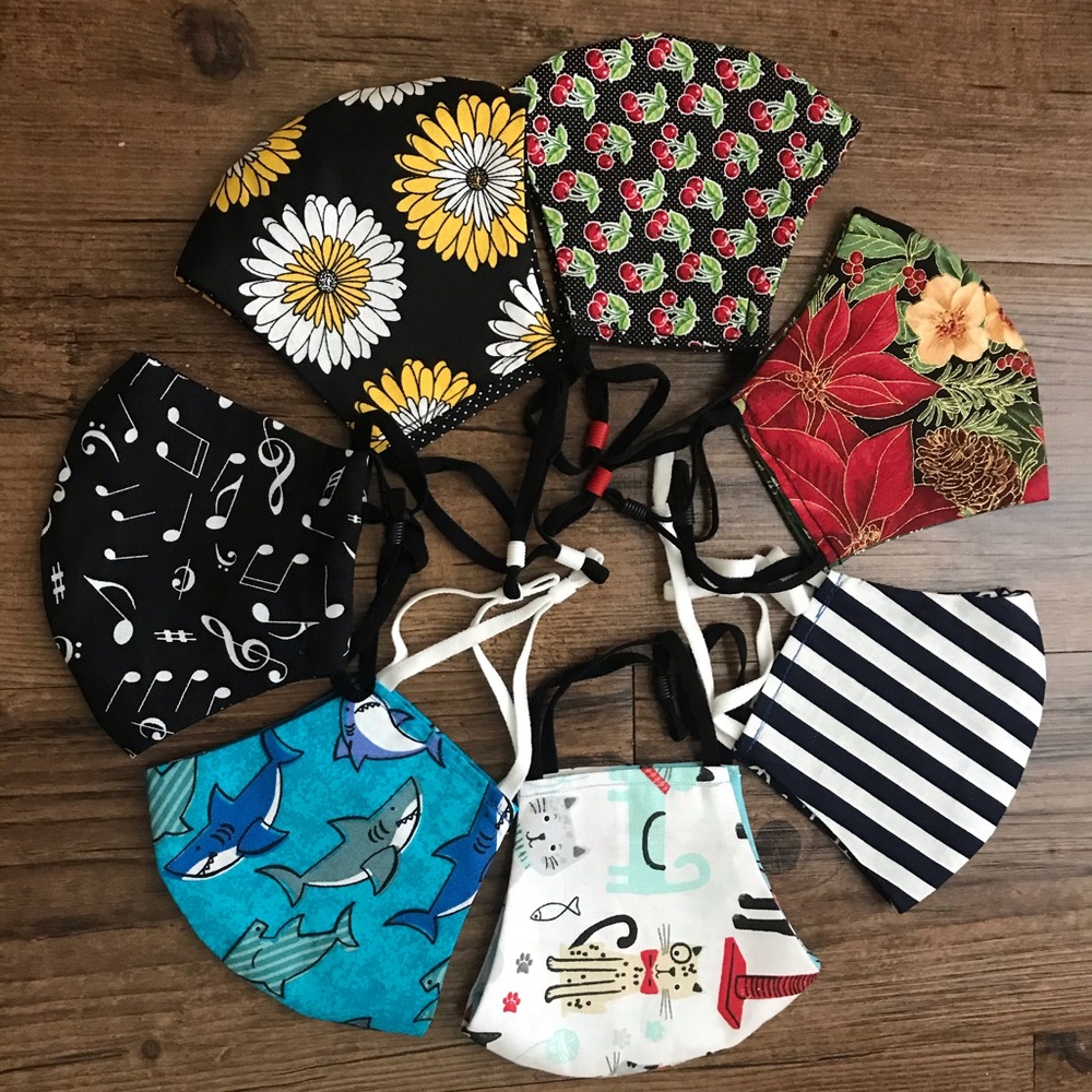 4 of your choice hand made non medical mask